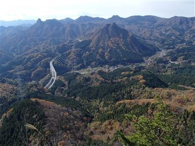 山急山の五輪岩からの景色