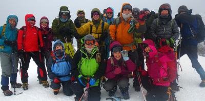 雪山初心者ツアーワイルド１の登山ツアー